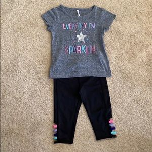 Ideology Girls active Wear Shirt and Yoga Pants